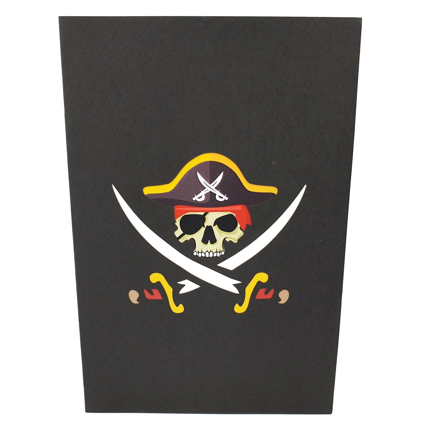 Jolly Roger Pirate Ship Pop-Up Card
