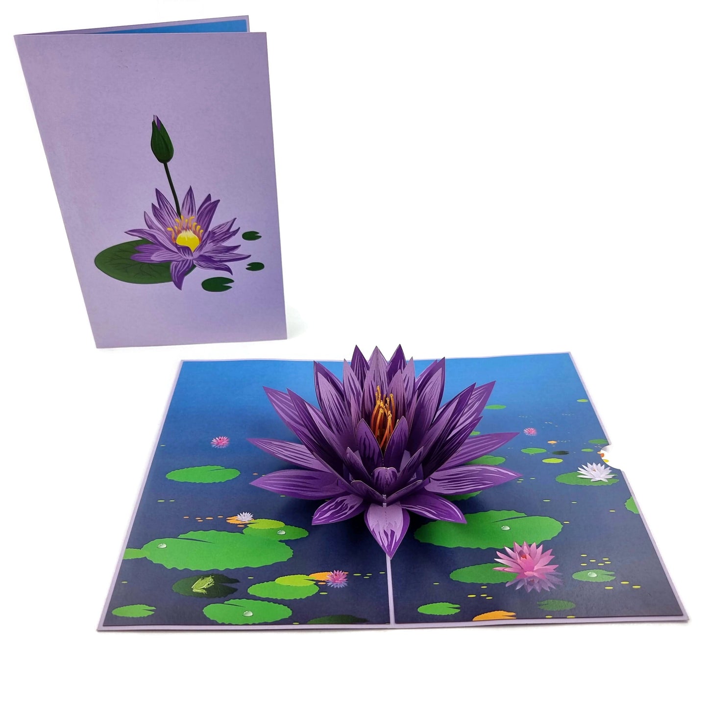 Water Lily Pop Up Card
