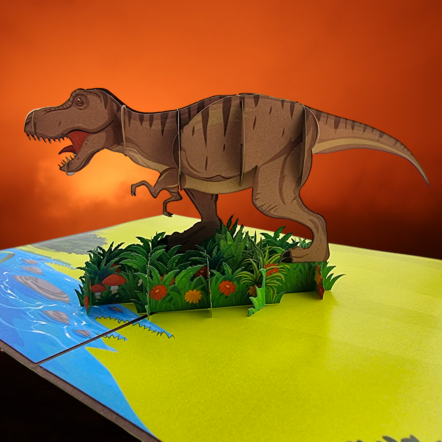 T-Rex Dinosaur Pop Up Card