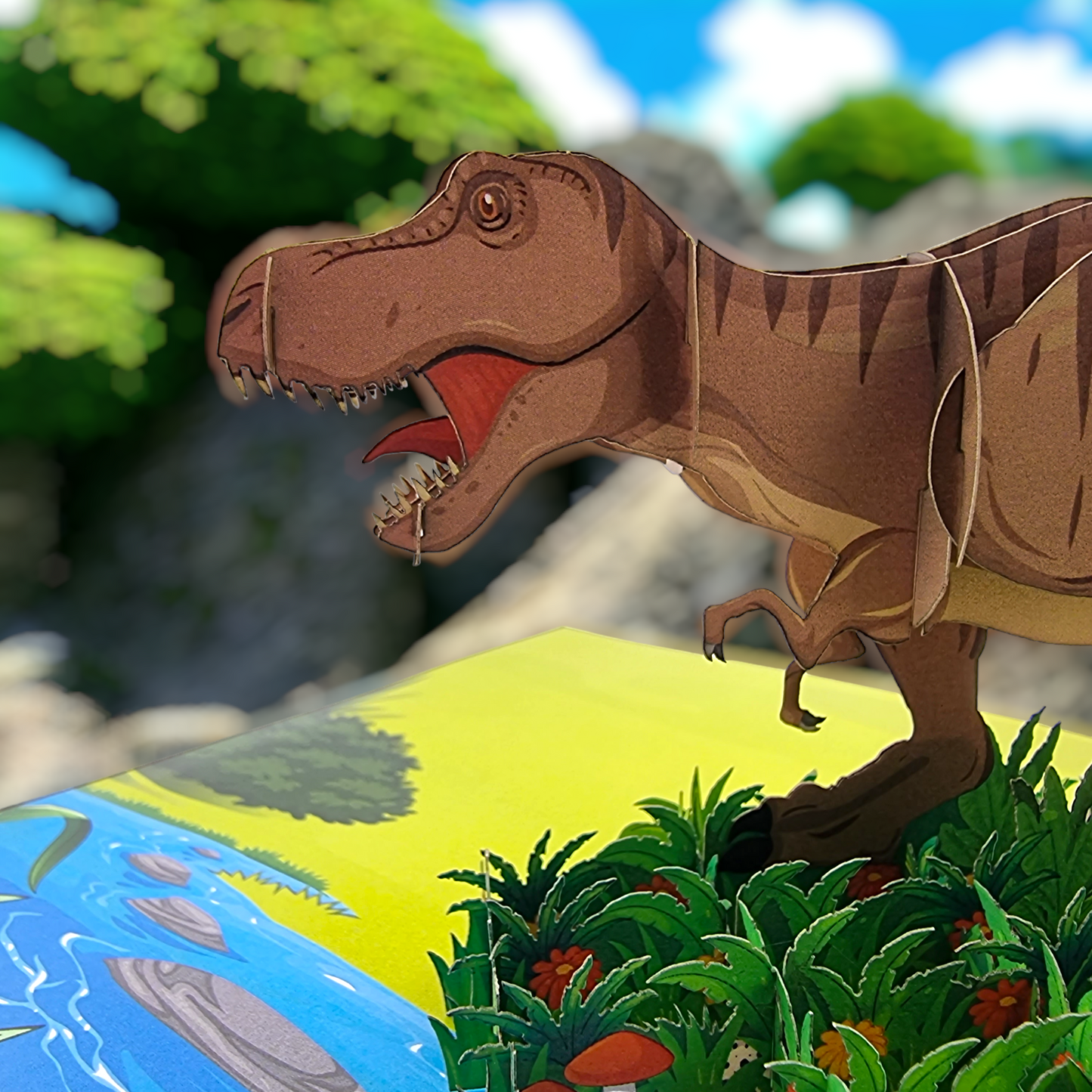 T-Rex Dinosaur Pop Up Card