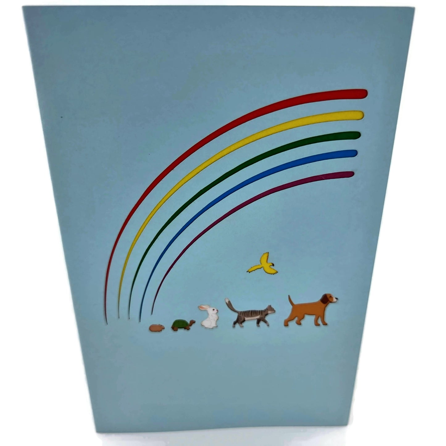 Rainbow Pet Bridge Pop Up Card