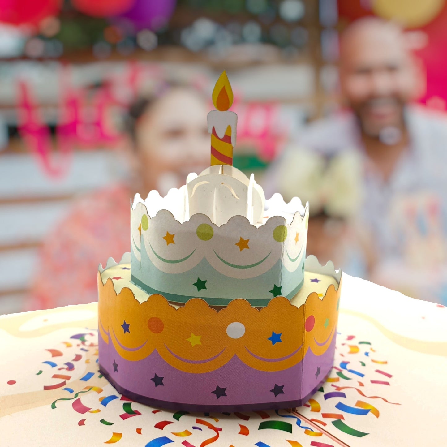 Happy Birthday Cake Pop Up Card