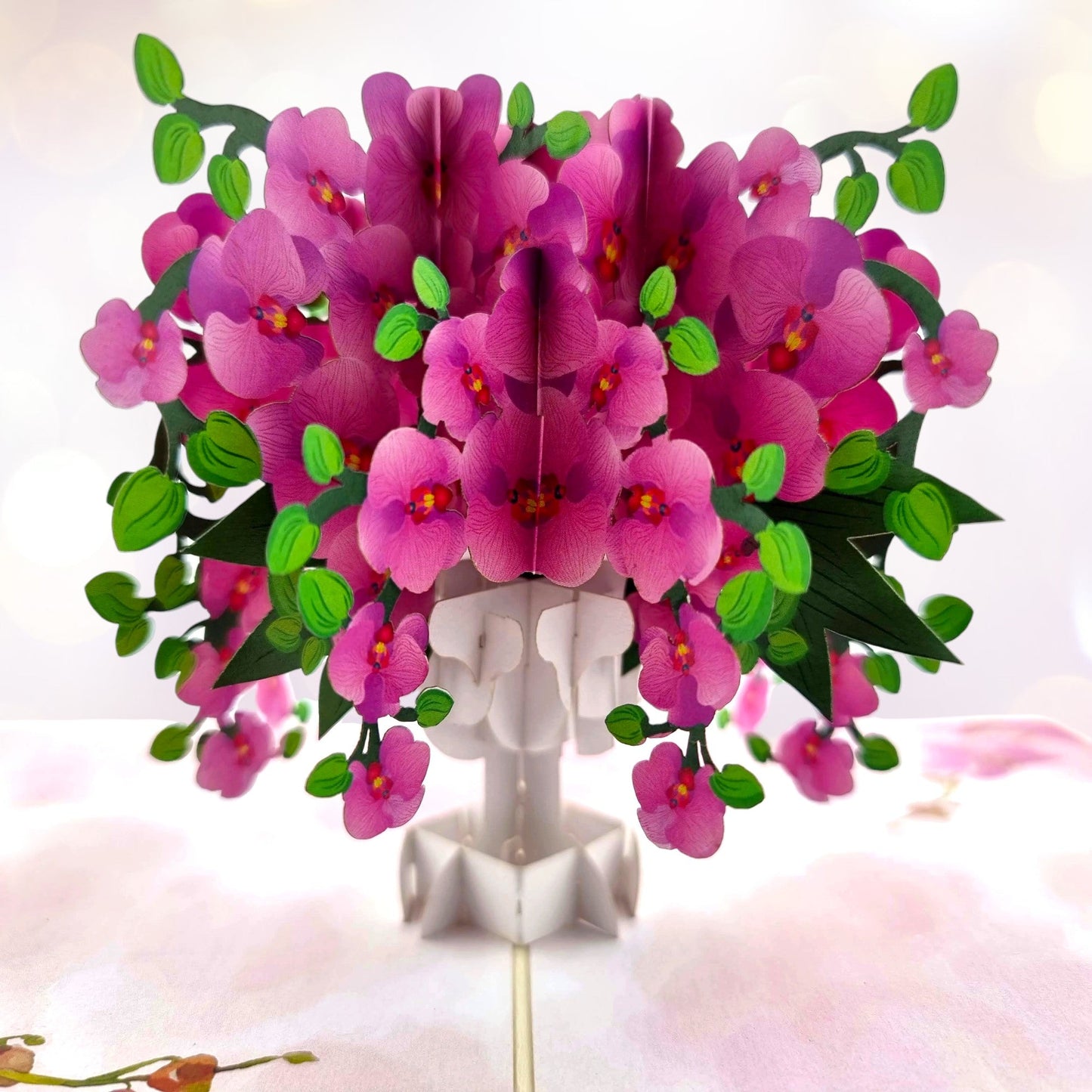 Orchid Vase Pop Up Card