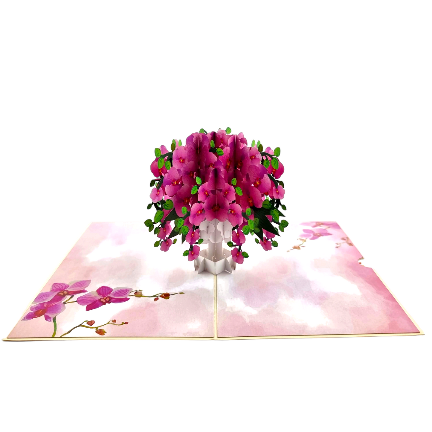 Orchid Vase Pop Up Card