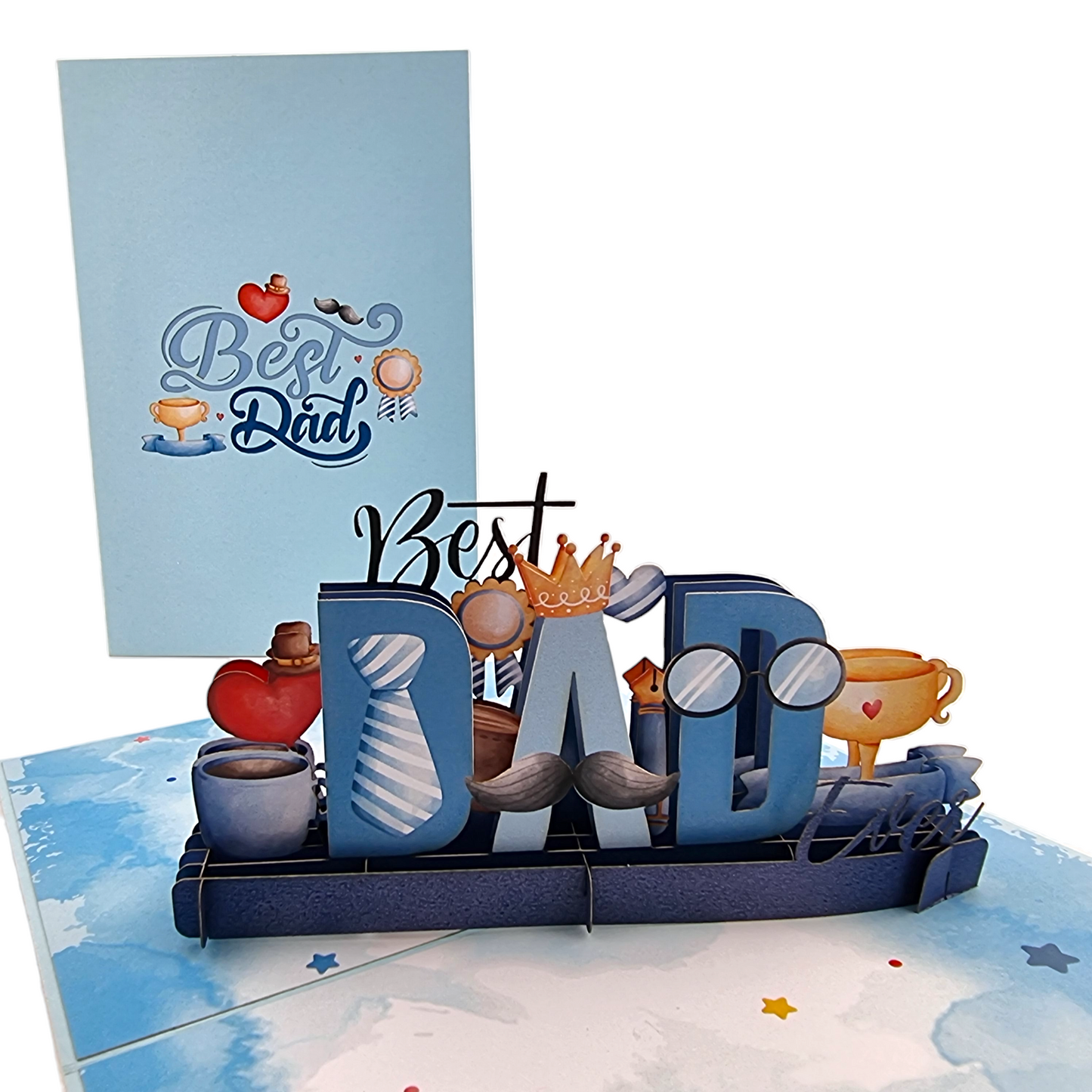 Best Dad Pop Up Card