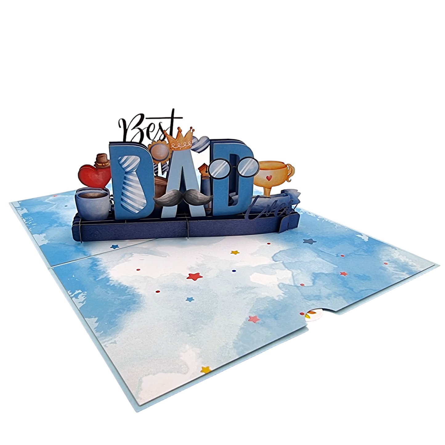 Best Dad Pop Up Card
