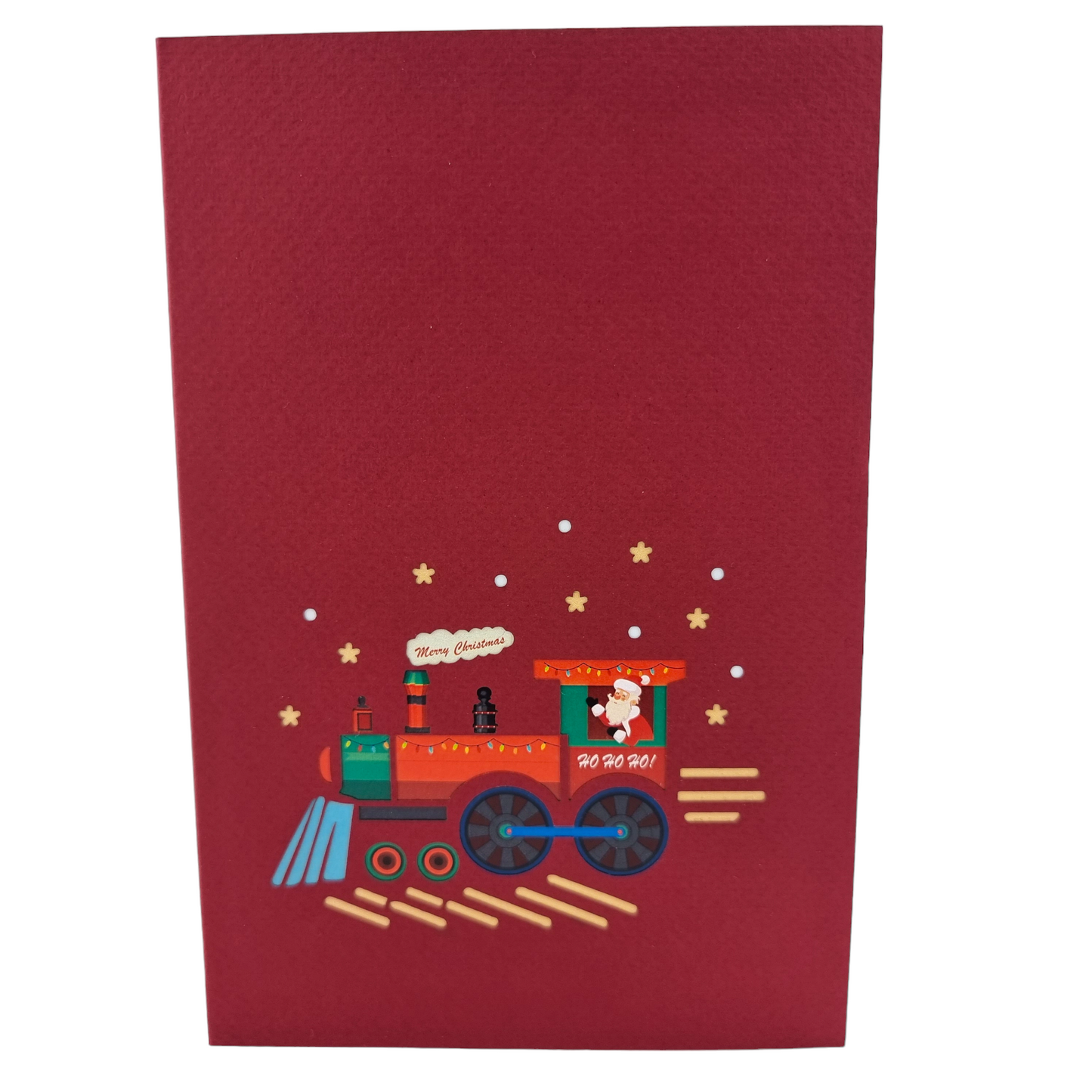 Santa Train Pop Up Card