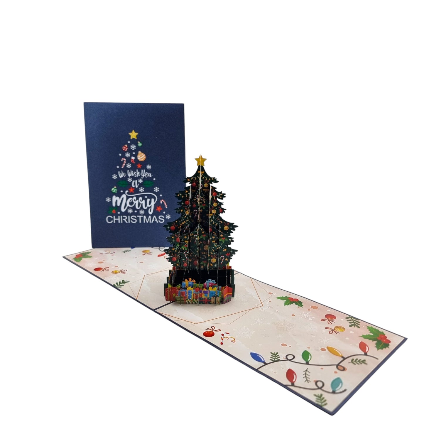 Christmas Tree with presents Pop Up Card