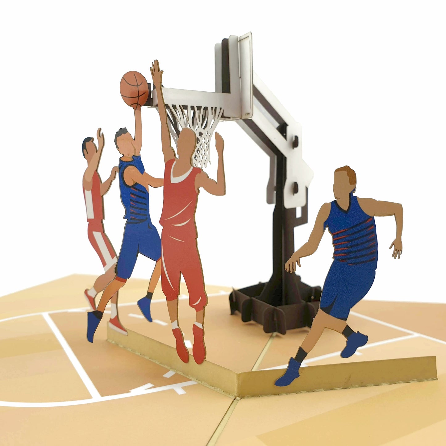 Basketball Team Pop-Up Card