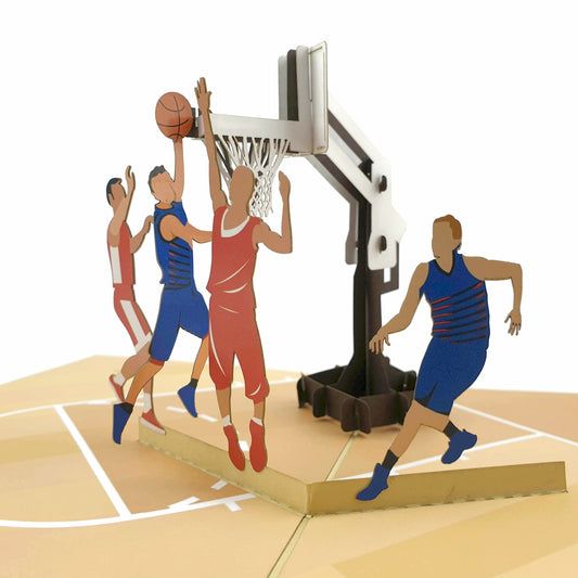 Basketball Team Pop-Up Card
