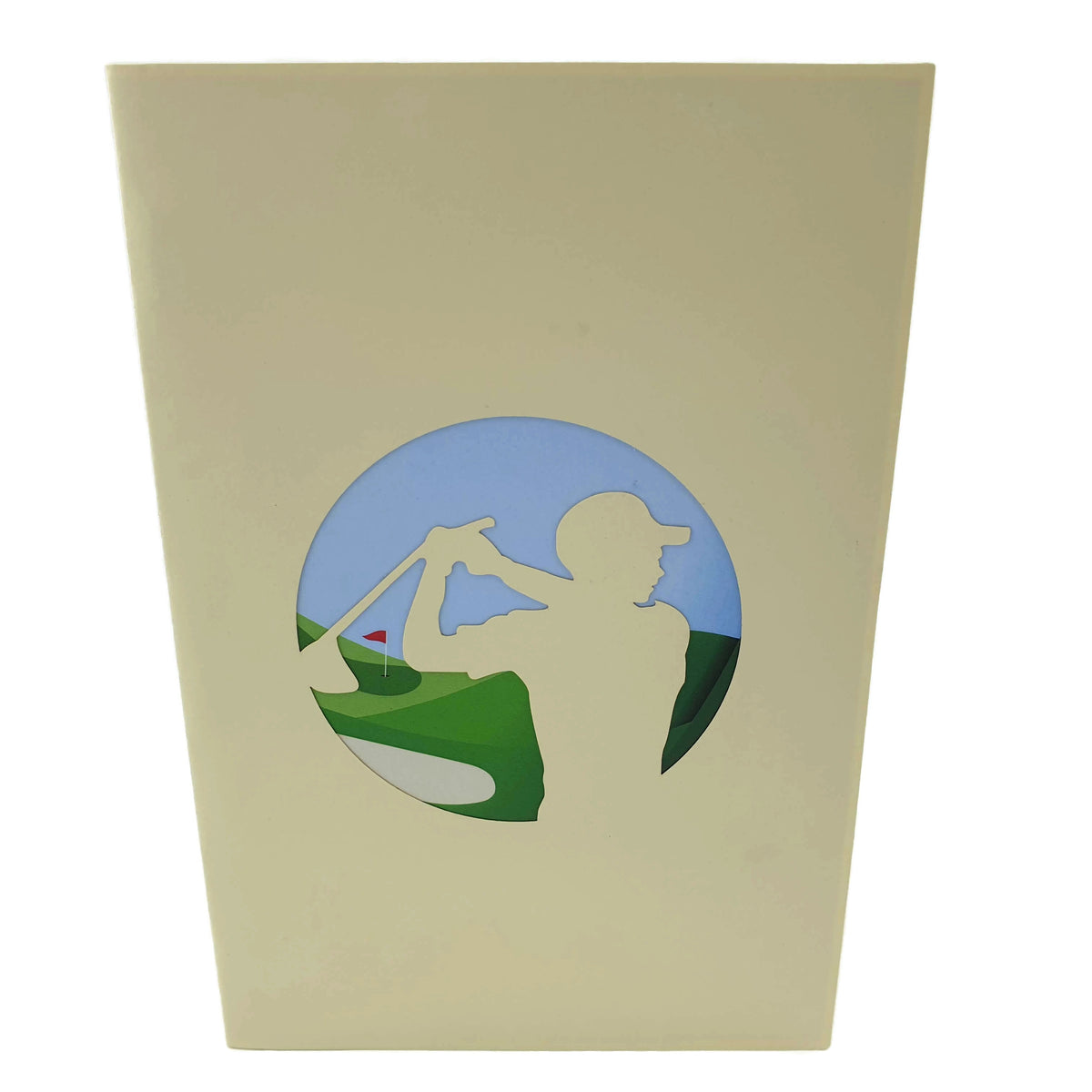 Golf Man Pop-Up Card