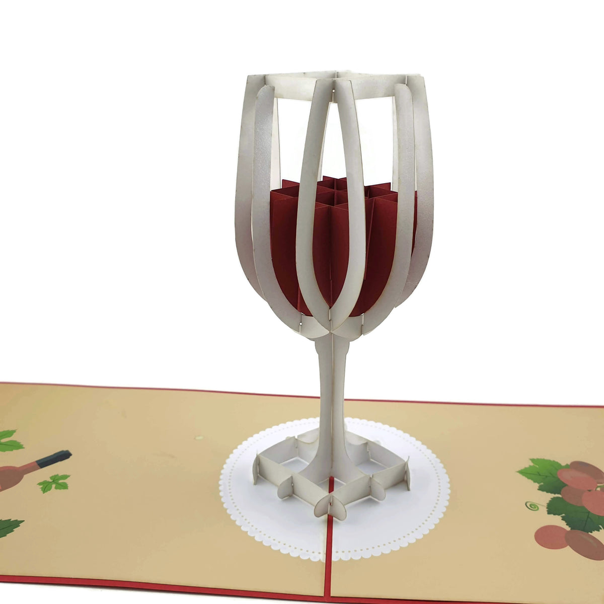 Wine Glass Pop Up Card