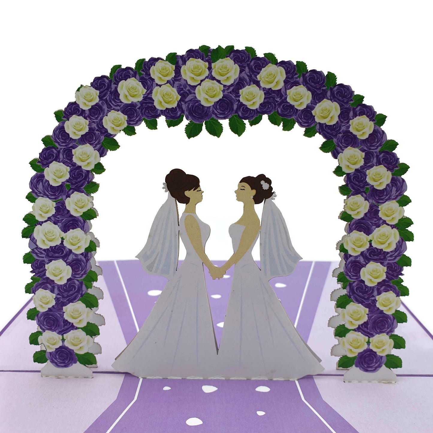 Wedding Day Brides Pop-Up Card
