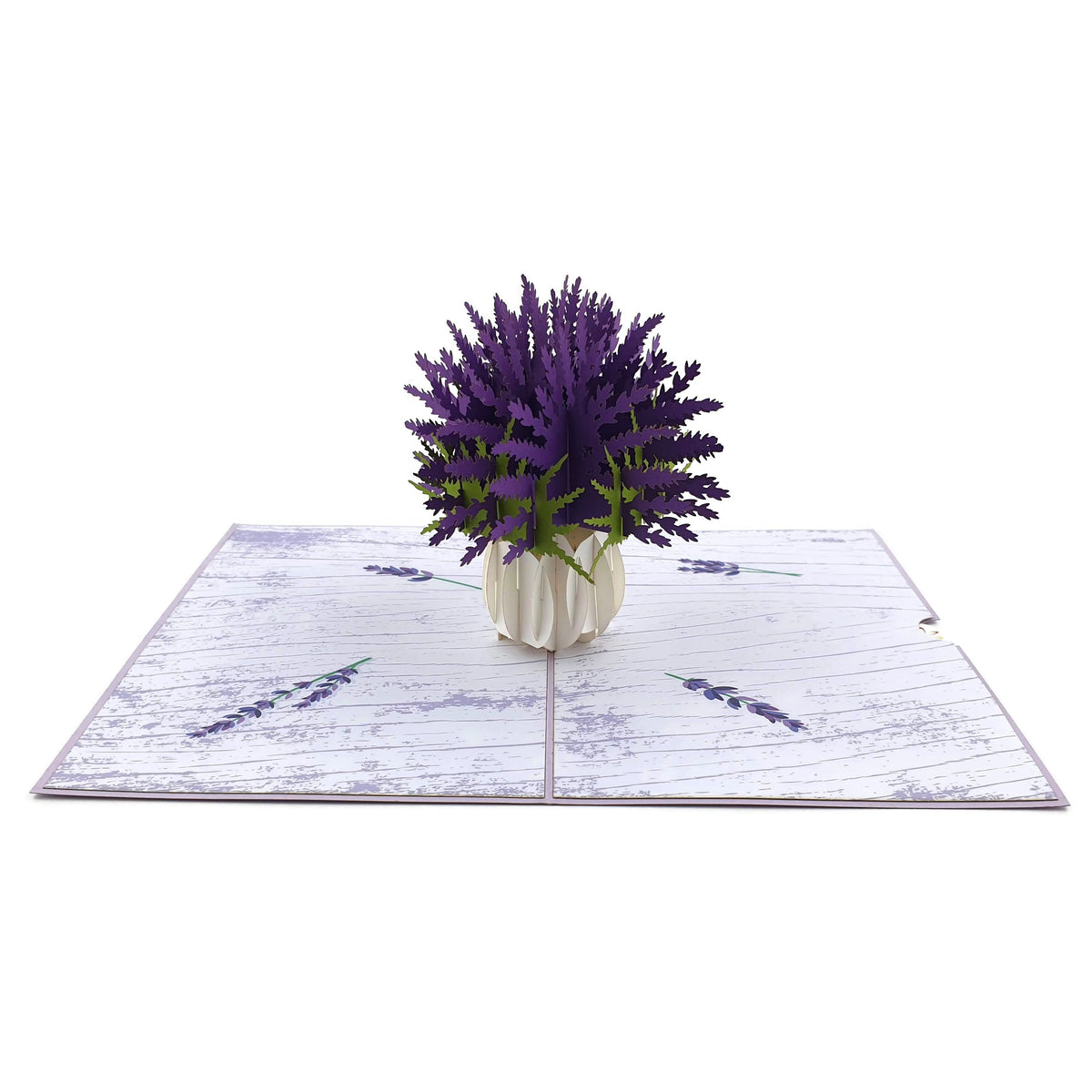 Lavender Vase Pop Up Card