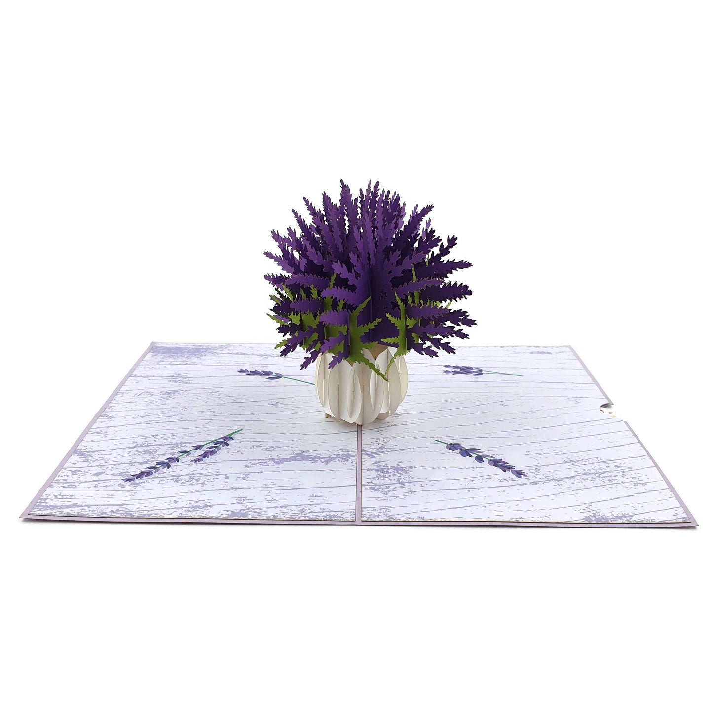 Lavender Vase Pop Up Card