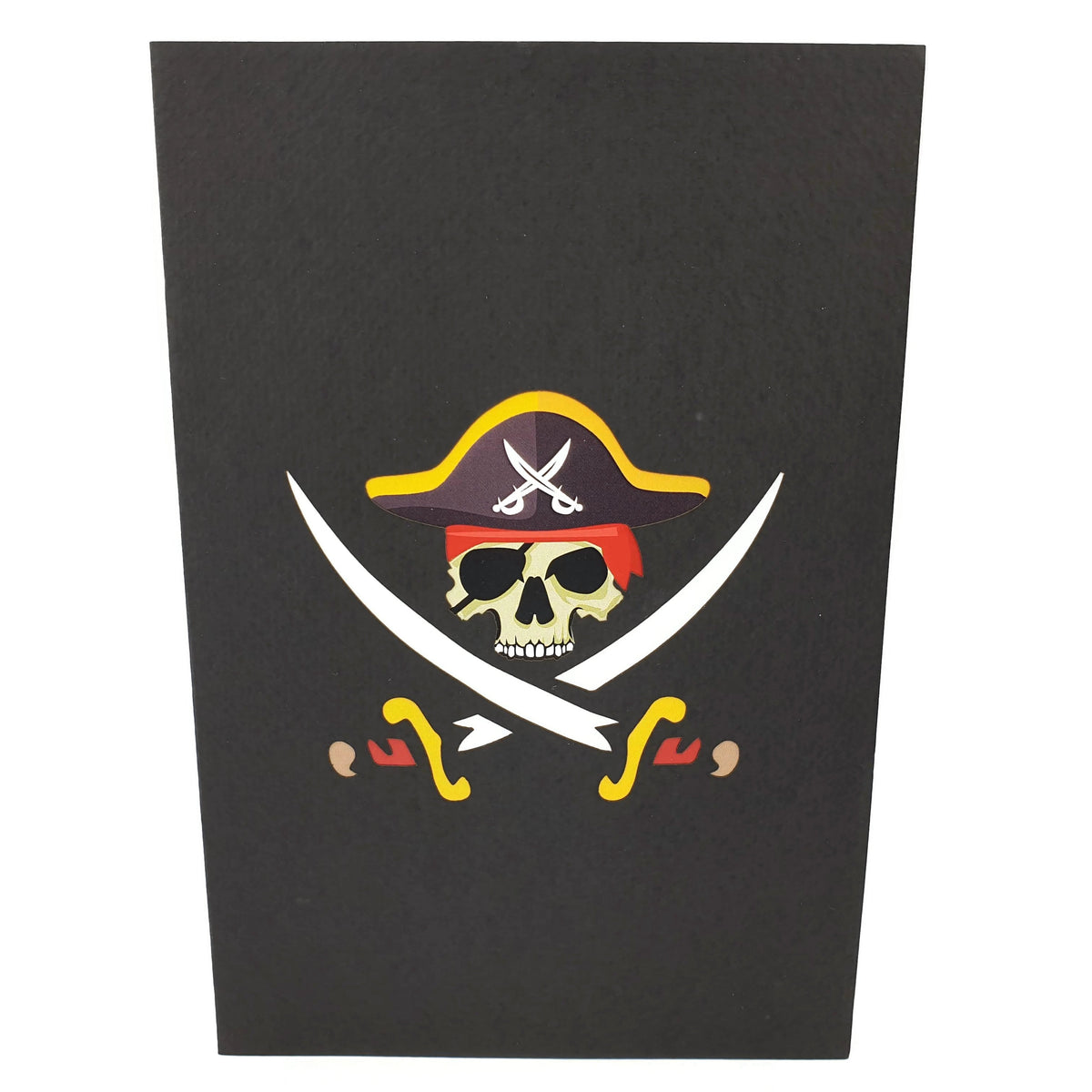 Jolly Roger Pirate Ship Pop-Up Card