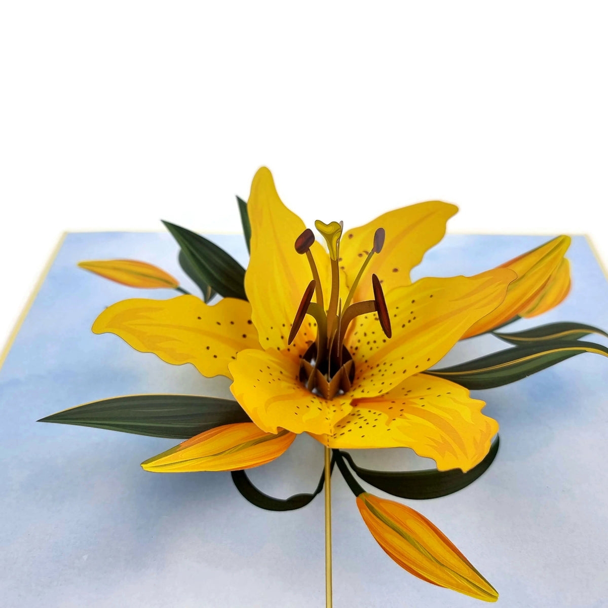 Yellow Lily Pop Up Card