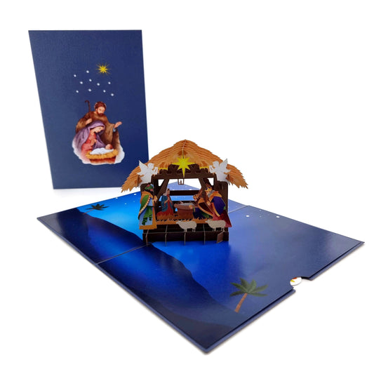 Nativity Scene Pop Up Card