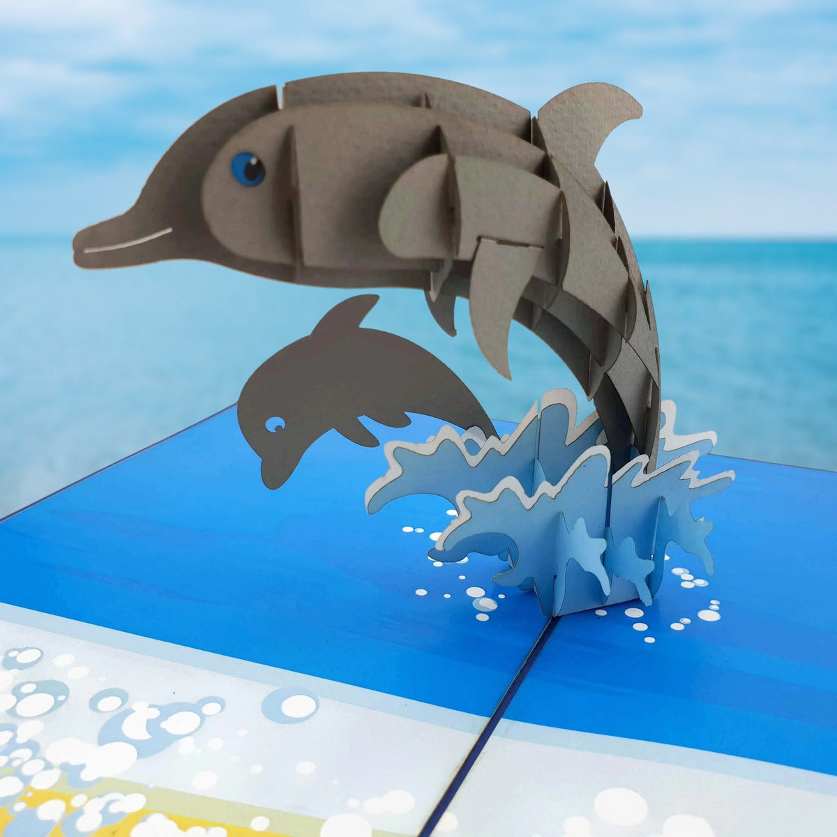 Dolphins Pop Up Card