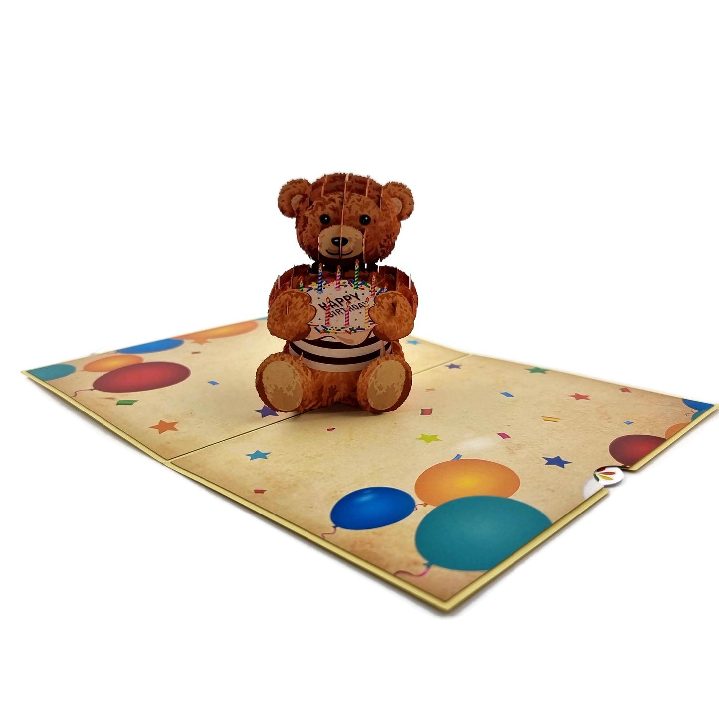 Birthday Teddy Bear Pop Up Card
