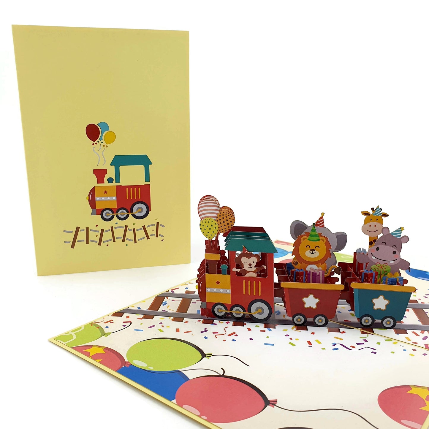 Birthday Train Pop Up Card