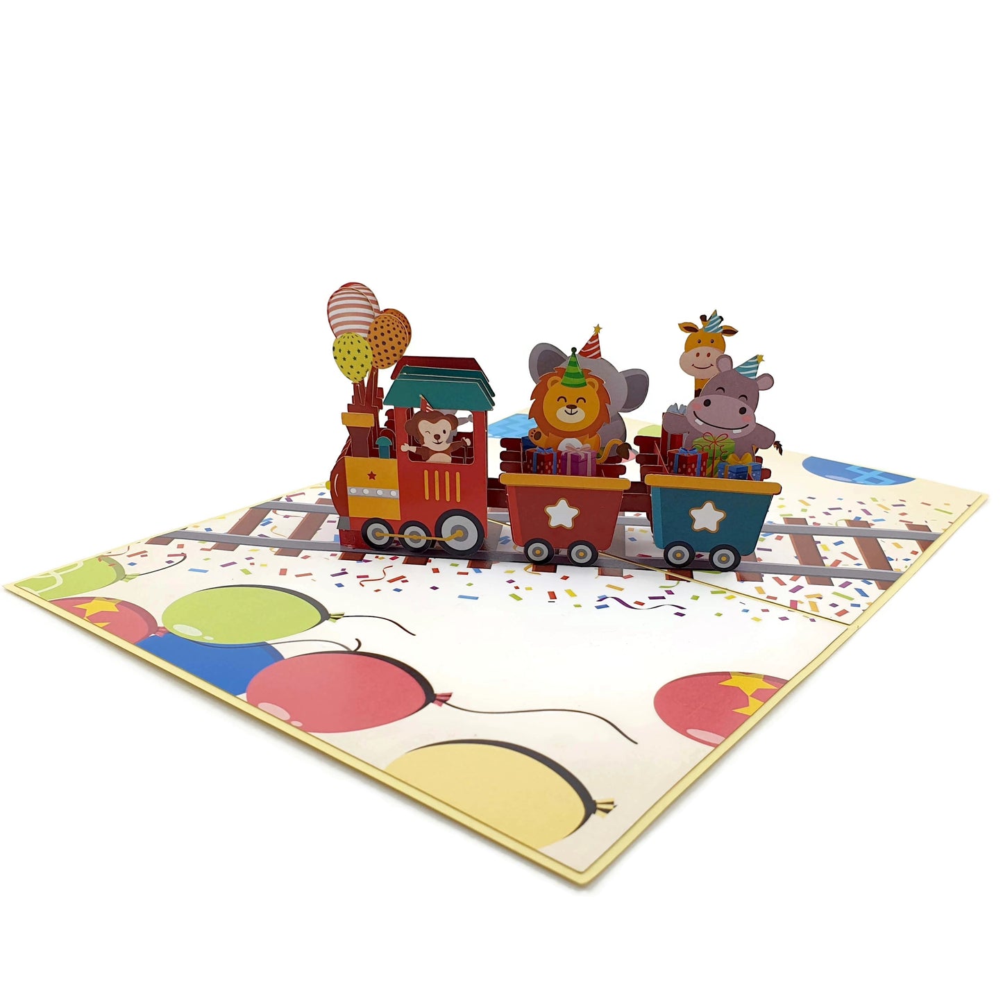 Birthday Train Pop Up Card
