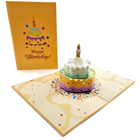 Happy Birthday Cake Pop Up Card