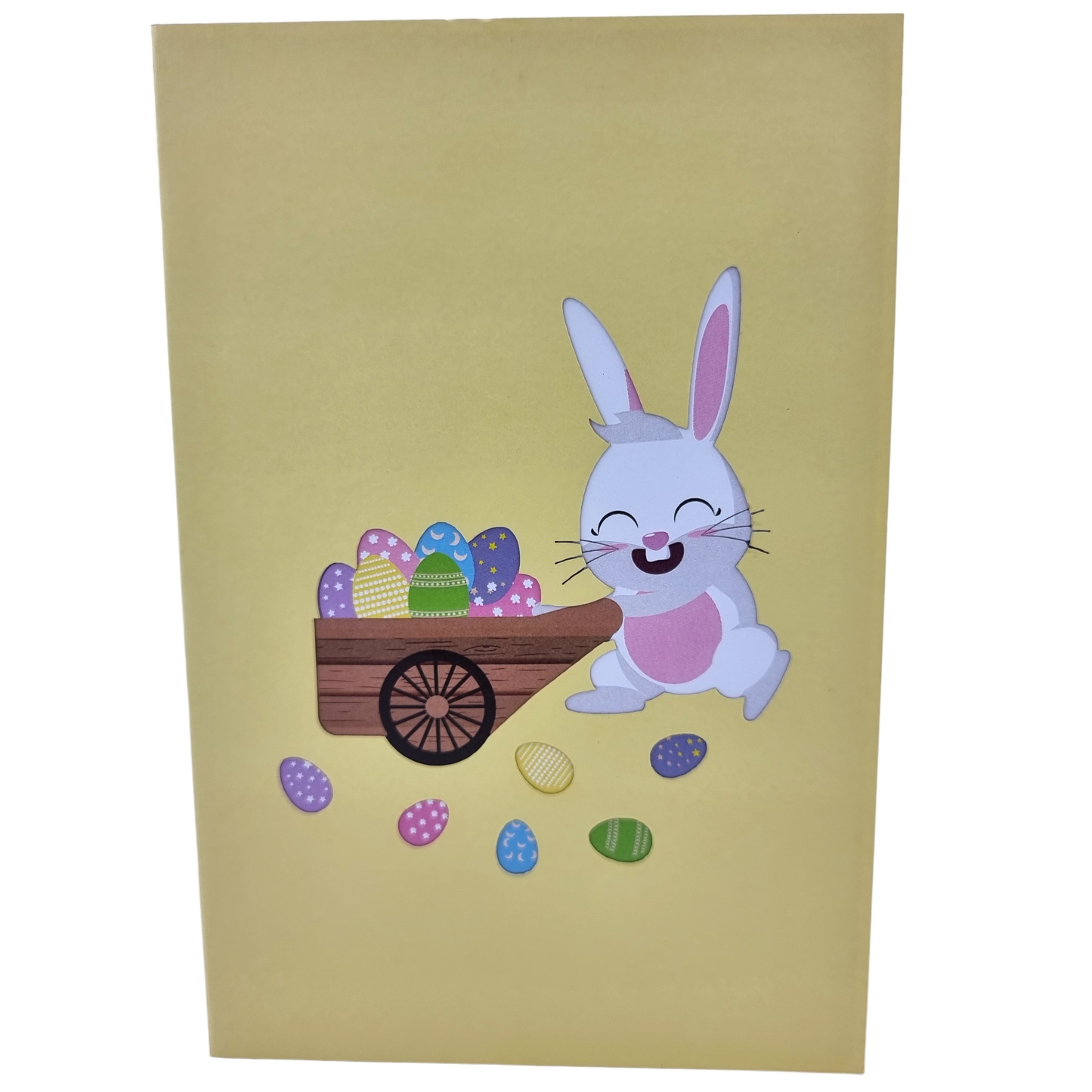 Easter Bunny Egg Hunt Pop Up Card