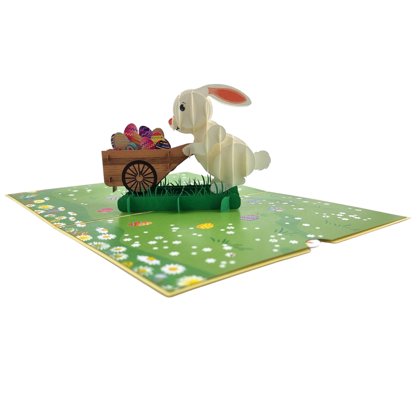 Easter Bunny Egg Hunt Pop Up Card