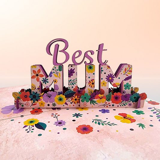 Best Mum Pop Up Card