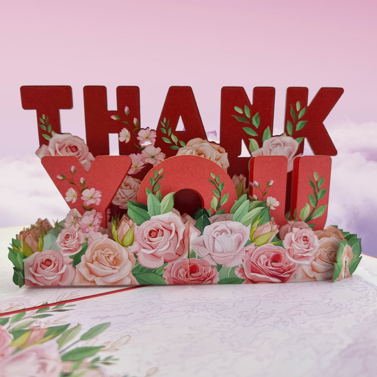 Thank You Flowers Pop-Up Card