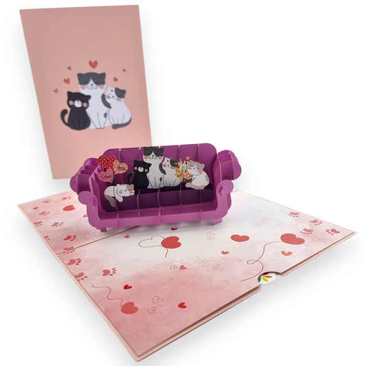 Cat Mummy Pop Up Card