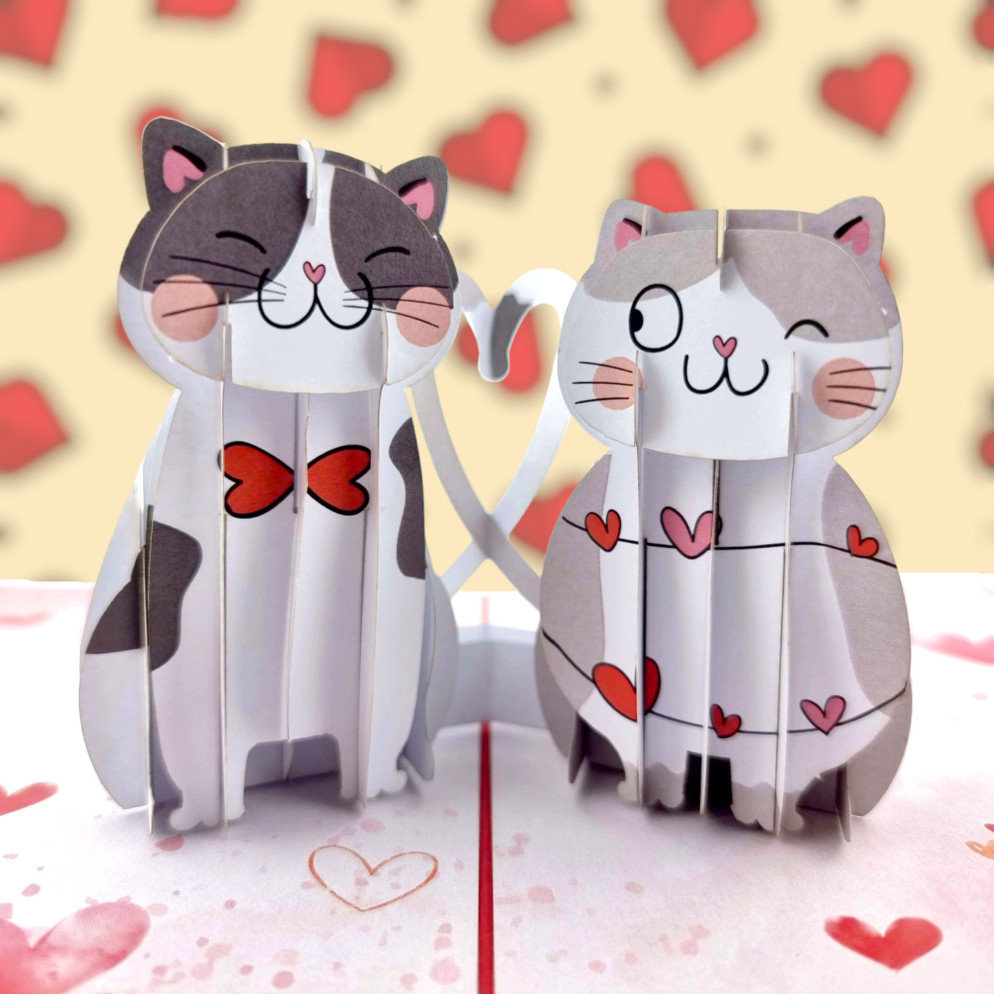 Purrfect Love Pop Up Card