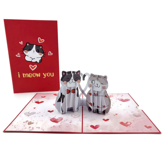 Purrfect Love Pop Up Card