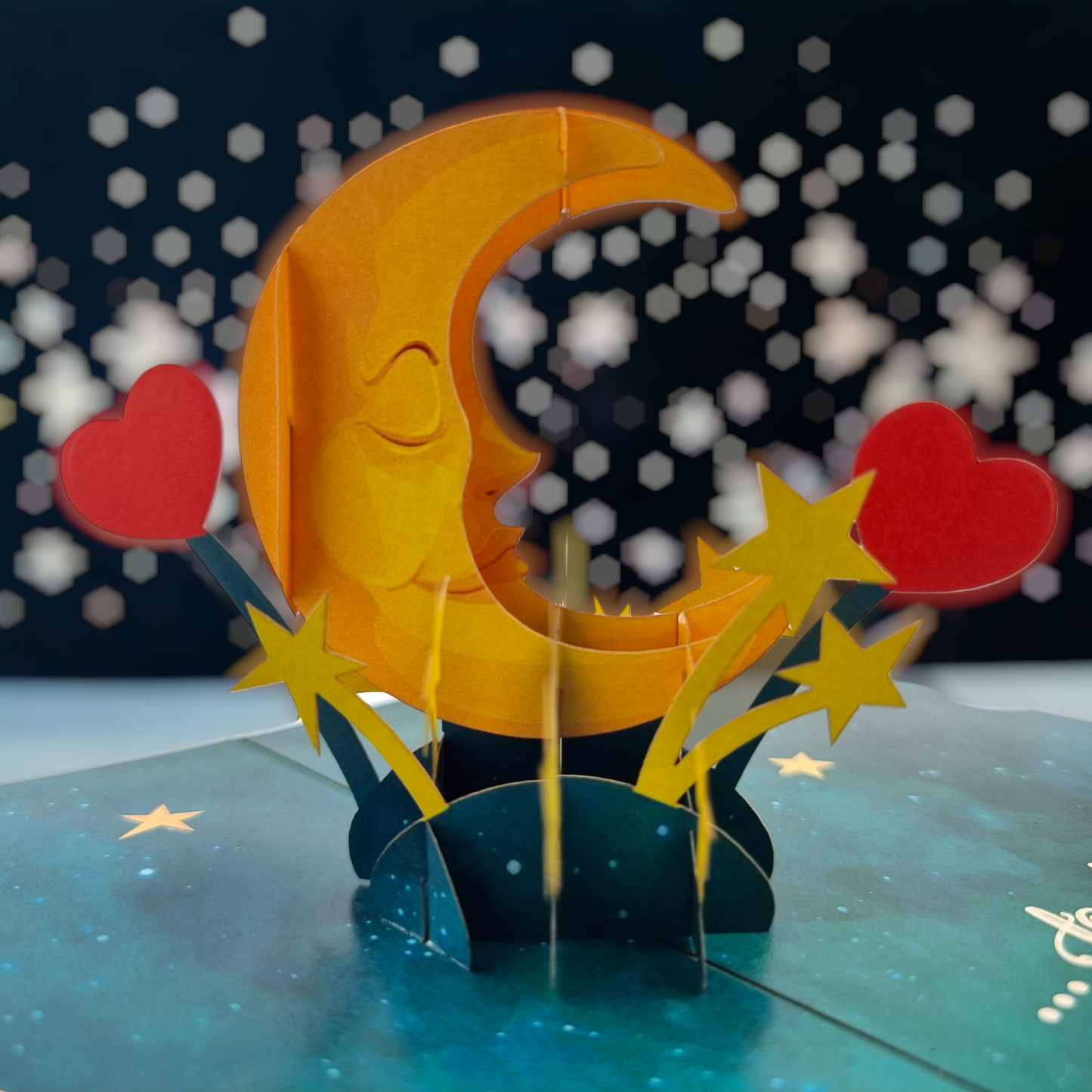 Love You To The Moon and Back Pop Up Card