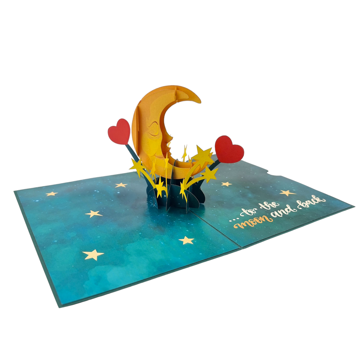 Love You To The Moon and Back Pop Up Card