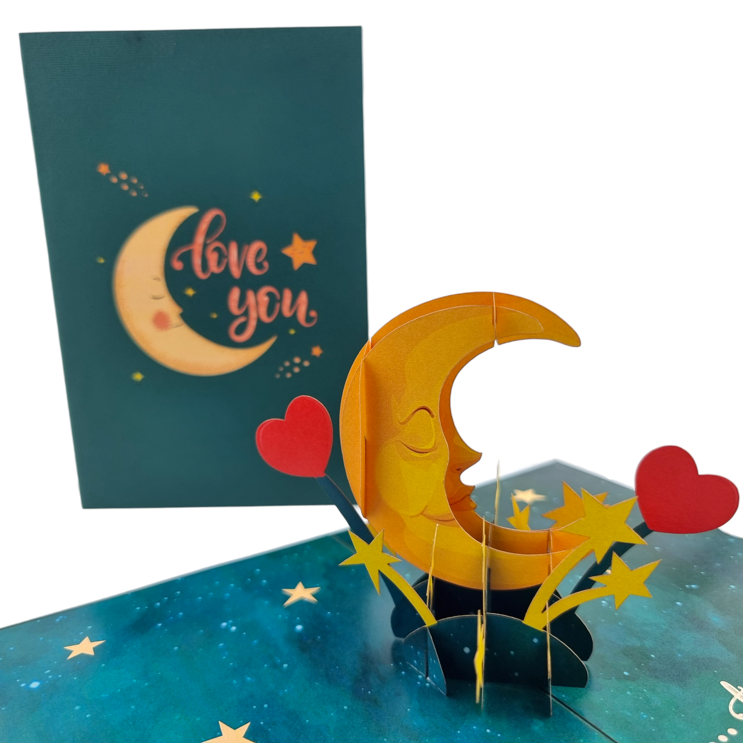 Love You To The Moon and Back Pop Up Card