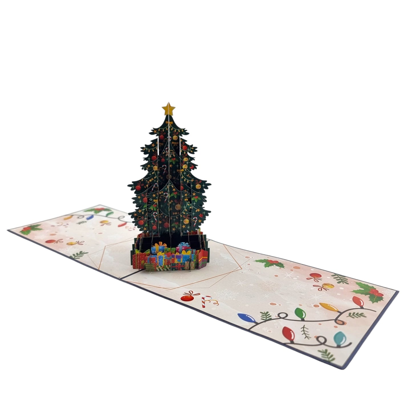 Christmas Tree with presents Pop Up Card