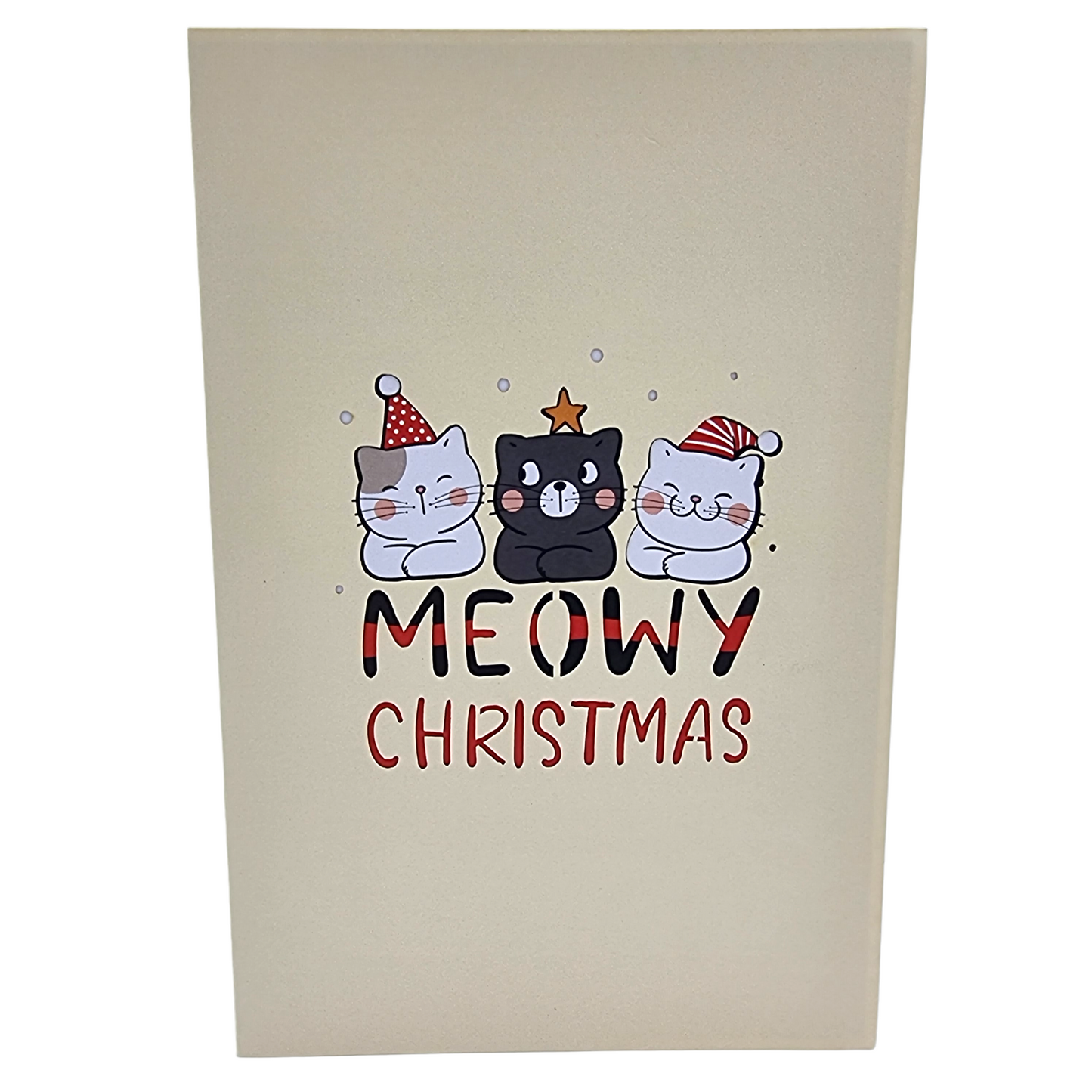 Meowy Christmas Pop Up Card